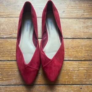 Time and Tru Women's Vibrant Red Flats